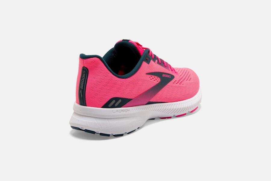 Brooks Running Shoes Womens Pink/Navy - Launch 8 Road - 5731-WPNVF